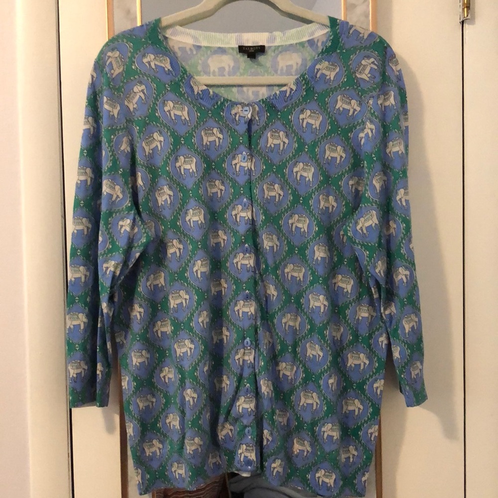 Talbots 1X button sweater